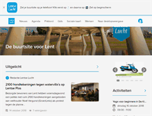 Tablet Screenshot of lentselucht.nl